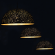 PENDANT 1XE27 METAL BLACK BRASS CORROSION Φ40ΧΗ120CM PLANETARIO V363381PBG