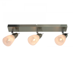 SPOT ΙΙΙ GLASS BRASS 3Χ40W E14 KAMET MC542GAB3