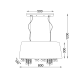 SUSPENDED LIGHT 2L ALICE ALICE 2P800BK