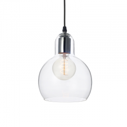 PENDANT CLEAR GLASS E27 D17cm 1X40W BLOOM V292851PCL