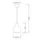 PENDANT CLEAR GLASS E27 D17cm 1X40W BLOOM V292851PCL