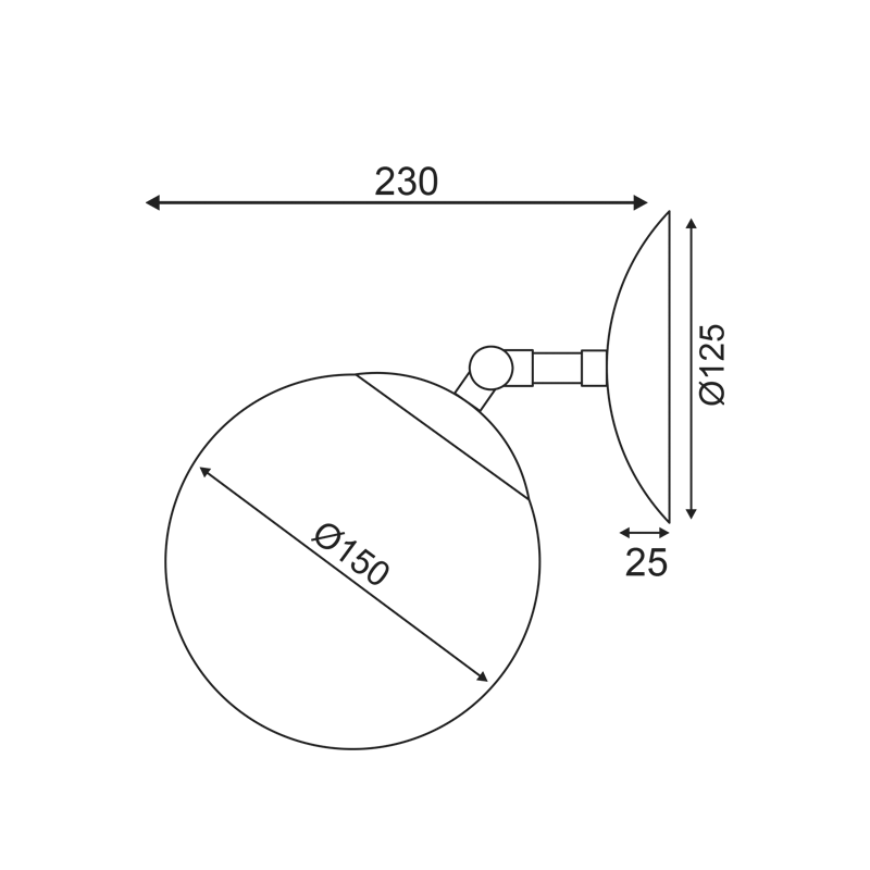 WALL MOUNTED LIGHT 1XE27 METAL + OPAL GLASS Φ15Χ23ΧΗ15CM THETIS V360501W WALL MOUNTED LIGHT 1XE27 METAL + OPAL GLASS Φ15Χ23ΧΗ15CM THETIS V360501W