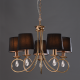 PENDANT 5ΧE14 METAL BRONCE+CRYSTAL Φ54ΧΗ120CM BASILICO TNK81490CG5P PENDANT 5ΧE14 METAL BRONCE+CRYSTAL Φ54ΧΗ120CM BASILICO TNK81490CG5P