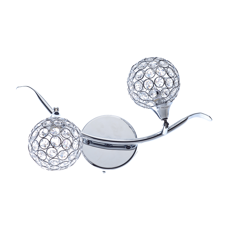 WALL LAMP 2XG9 BALLS CRYSTAL SKYLAR AD20120032B WALL LAMP 2XG9 BALLS CRYSTAL SKYLAR AD20120032B