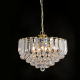 PENDANT 3XE14 ACRYLIC+ GOLD METAL Φ38,ΧΗ98CM GRAPPA SF175323PG