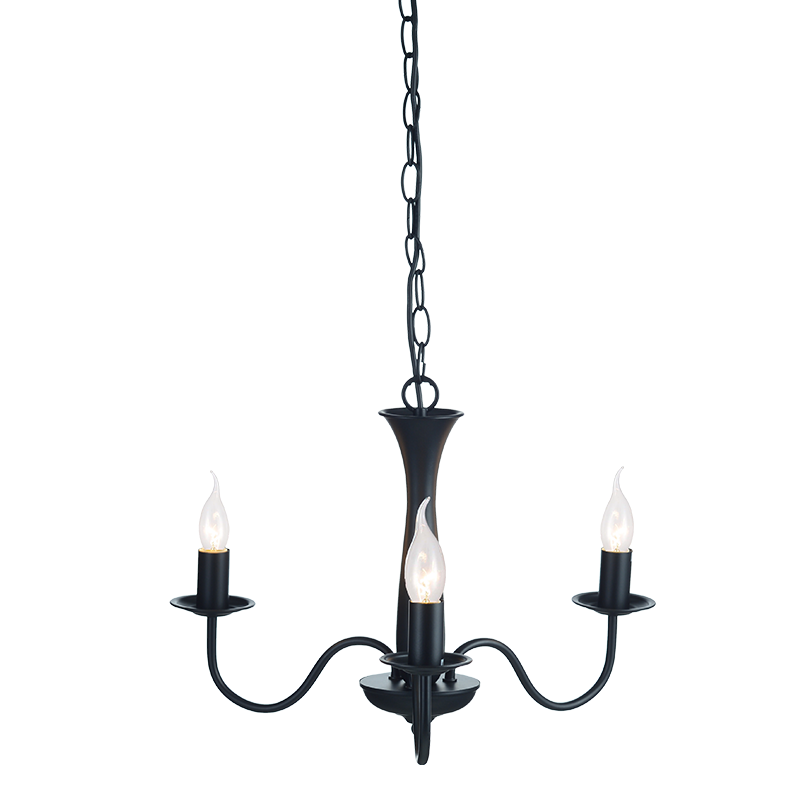 PENDANT 3XE14 METAL BLACK Φ49,5ΧΗ89,5CM KNOSSOS DLA12013PB