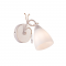 WALL MOUNTED 1XE14 METAL PATINΑ GOLD+ WHITE GLASS+ CRYSTAL 12Χ18,5Χ26,4CM QUINCE DLA12121