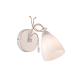 WALL MOUNTED 1XE14 METAL PATINΑ GOLD+ WHITE GLASS+ CRYSTAL 12Χ18,5Χ26,4CM QUINCE DLA12121