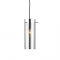 PENDANT 1XE27 CHROME 3D GLASS+METAL Φ10ΧΗ120CM VERTIGO DLA12591CH