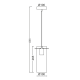 PENDANT 1XE27 CHROME 3D GLASS+METAL Φ10ΧΗ120CM VERTIGO DLA12591CH PENDANT 1XE27 CHROME 3D GLASS+METAL Φ10ΧΗ120CM VERTIGO DLA12591CH