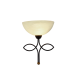 WALL LAMP 1ΧΕ27 HONEY GLASS+BROWN-GOLD METAL ELECTRA AD89061W WALL LAMP 1ΧΕ27 HONEY GLASS+BROWN-GOLD METAL ELECTRA AD89061W