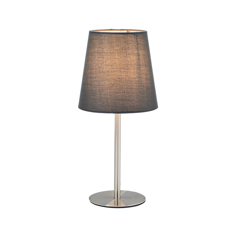 TABLE LAMP 1X40W E14 H28CM GREY CLOTH HARPY MT3000GN TABLE LAMP 1X40W E14 H28CM GREY CLOTH HARPY MT3000GN