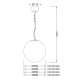 PENDANT LAMP BALL D35 NIKEL LUNA V2010C350 PENDANT LAMP BALL D35 NIKEL LUNA V2010C350