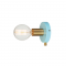 WALL MOUNTED 1XE27 METAL TIRQUAZ + BRASS Φ12CM JOY V36382MB