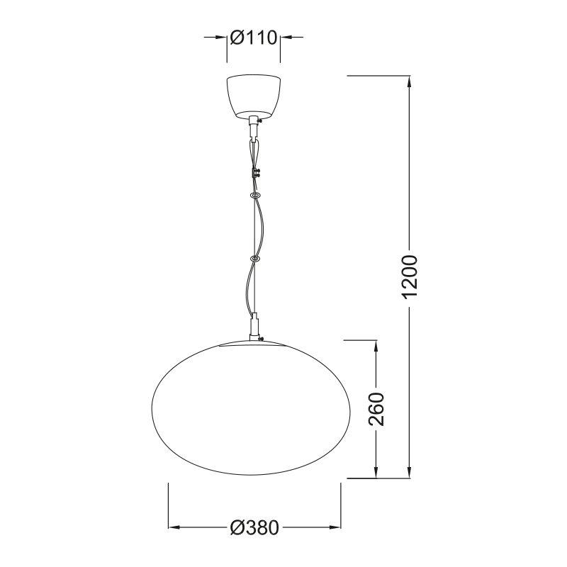 PENDANT LAMP BALL F38 OPAL LUNA V24012380 PENDANT LAMP BALL F38 OPAL LUNA V24012380