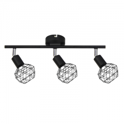 SPOT 3XE14 BLACK GRID ALADDIN MC15613B