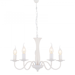 PENDANT 5XE14 METAL WHITE Φ49,5ΧΗ89,5CM KNOSSOS DLA12015PW
