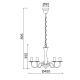 PENDANT 5XE14 METAL WHITE Φ49,5ΧΗ89,5CM KNOSSOS DLA12015PW PENDANT 5XE14 METAL WHITE Φ49,5ΧΗ89,5CM KNOSSOS DLA12015PW