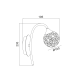 WALL LAMP 1XG9 BALL CRYSTAL SKYLAR AD2012001W