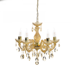 PENDANT LUMINAIRE 5ΧΕ14 ACRYLIC AMBER + GOLD METAL Φ46ΧΗ122CM NEFERTITI SF3505PAM PENDANT LUMINAIRE 5ΧΕ14 ACRYLIC AMBER + GOLD METAL Φ46ΧΗ122CM NEFERTITI SF3505PAM