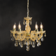 PENDANT LUMINAIRE 5ΧΕ14 ACRYLIC AMBER + GOLD METAL Φ46ΧΗ122CM NEFERTITI SF3505PAM PENDANT LUMINAIRE 5ΧΕ14 ACRYLIC AMBER + GOLD METAL Φ46ΧΗ122CM NEFERTITI SF3505PAM