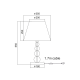 TABLE LAMP GLASS+SILVER SHADE 1ΧΕ27 OLIVIA AD477211 TABLE LAMP GLASS+SILVER SHADE 1ΧΕ27 OLIVIA AD477211