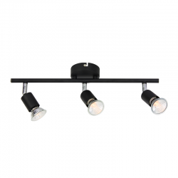 SPOT BLACK MAT 3X GU10 TRINITY MC634BK3