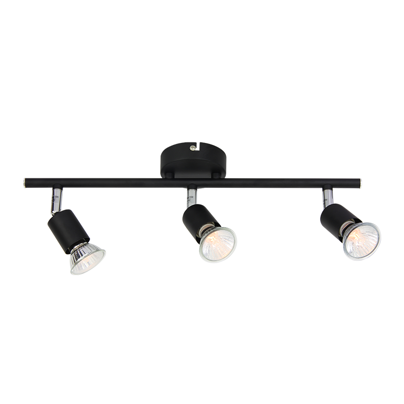 SPOT BLACK MAT 3X GU10 TRINITY MC634BK3