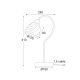 TABLE LUMINAIRE BRONZE METAL 1ΧΕ14 BYRON DLX7391TBR TABLE LUMINAIRE BRONZE METAL 1ΧΕ14 BYRON DLX7391TBR