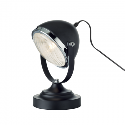 TABLE LUMINAIRE 1XE14 METALLIC BLACK+ GLASS COLOR black matt Ö15,2×Ç24,7CM HARLEY ML306131TBK TABLE LUMINAIRE 1XE14 METALLIC BLACK+ GLASS COLOR black matt Ö15,2×Ç24,7CM HARLEY ML306131TBK