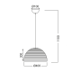 PENDANT 1Χ100W Ε27 ZINC V28507IP40