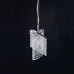 PENDANT 1XE27 CRYSTAL+NICKEL Φ17,5ΧΗ84,5CM ELIZA DLA12271 PENDANT 1XE27 CRYSTAL+NICKEL Φ17,5ΧΗ84,5CM ELIZA DLA12271