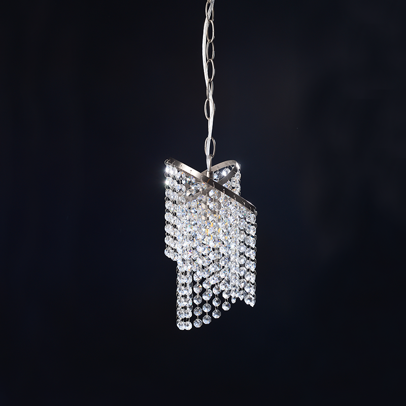 PENDANT 1XE27 CRYSTAL+NICKEL Φ17,5ΧΗ84,5CM ELIZA DLA12271 PENDANT 1XE27 CRYSTAL+NICKEL Φ17,5ΧΗ84,5CM ELIZA DLA12271