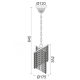 PENDANT 1XE27 CRYSTAL+NICKEL Φ17,5ΧΗ84,5CM ELIZA DLA12271 PENDANT 1XE27 CRYSTAL+NICKEL Φ17,5ΧΗ84,5CM ELIZA DLA12271