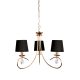 PENDANT 3ΧE14 METAL GOLD BRONZE+BLACK SHADE Φ54ΧΗ120CM BASILICO TNK81490CG3P