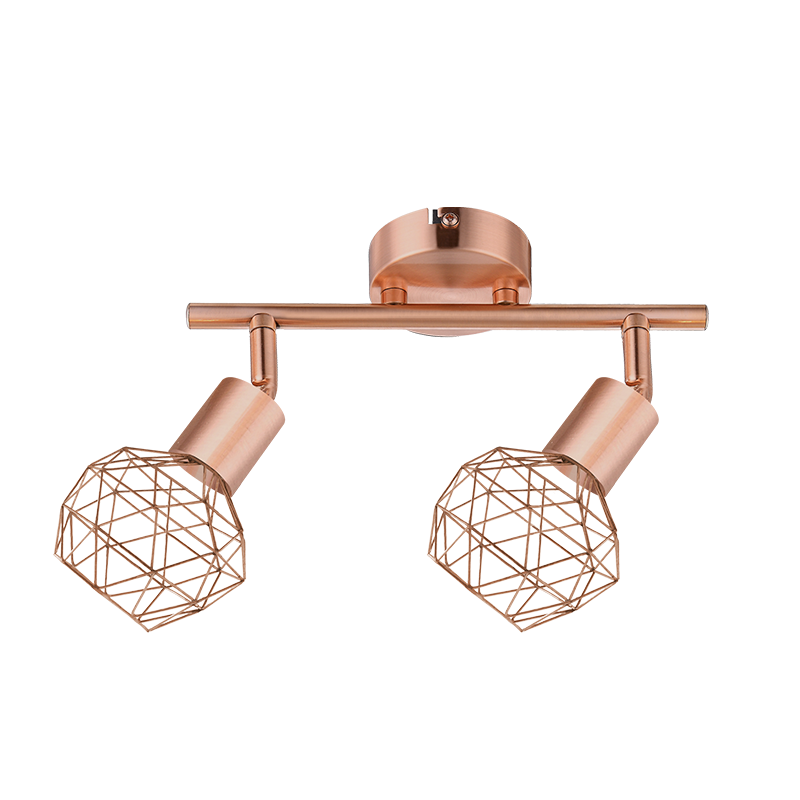 SPOT 2XE14 BRONZE GRID ALADDIN MC15612C