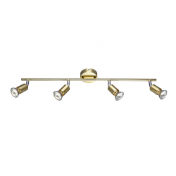 SPOT 4ΧGU10 METAL BRASS GLOSS TRINITY MC634PB4