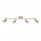 SPOT 4ΧGU10 METAL BRASS GLOSS TRINITY MC634PB4