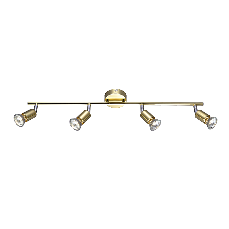 SPOT 4ΧGU10 METAL BRASS GLOSS TRINITY MC634PB4 SPOT 4ΧGU10 METAL BRASS GLOSS TRINITY MC634PB4