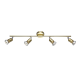 SPOT 4ΧGU10 METAL BRASS GLOSS TRINITY MC634PB4 SPOT 4ΧGU10 METAL BRASS GLOSS TRINITY MC634PB4