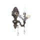 WALL MOUNTED 1ΧΕ14 METAL BRONZE+CRYSTAL 35Χ13Χ25CM SARTO TNK854531W WALL MOUNTED 1ΧΕ14 METAL BRONZE+CRYSTAL 35Χ13Χ25CM SARTO TNK854531W