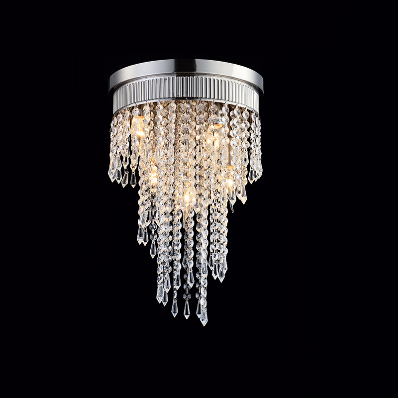 PENDANT 5XE14 CRYSTAL+NICKEL Φ30ΧΗ47CM ITEA DLA12225
