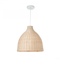 PENDANT LUMINAIRE 1XE27 CANE COLOR  natture rattan Φ34×Η107CM OIA ML1013011N