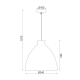 PENDANT LUMINAIRE 1XE27 CANE COLOR  natture rattan Φ34×Η107CM OIA ML1013011N