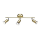 SPOT 3ΧGU10 METAL BRASS GLOSS TRINITY MC634PB3 SPOT 3ΧGU10 METAL BRASS GLOSS TRINITY MC634PB3