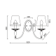 WALL MOUNTED 2XE14 METAL PATINE WHITE/BLACK+SHADE 38X30X22CM KARPATHIA DL9502WWB WALL MOUNTED 2XE14 METAL PATINE WHITE/BLACK+SHADE 38X30X22CM KARPATHIA DL9502WWB