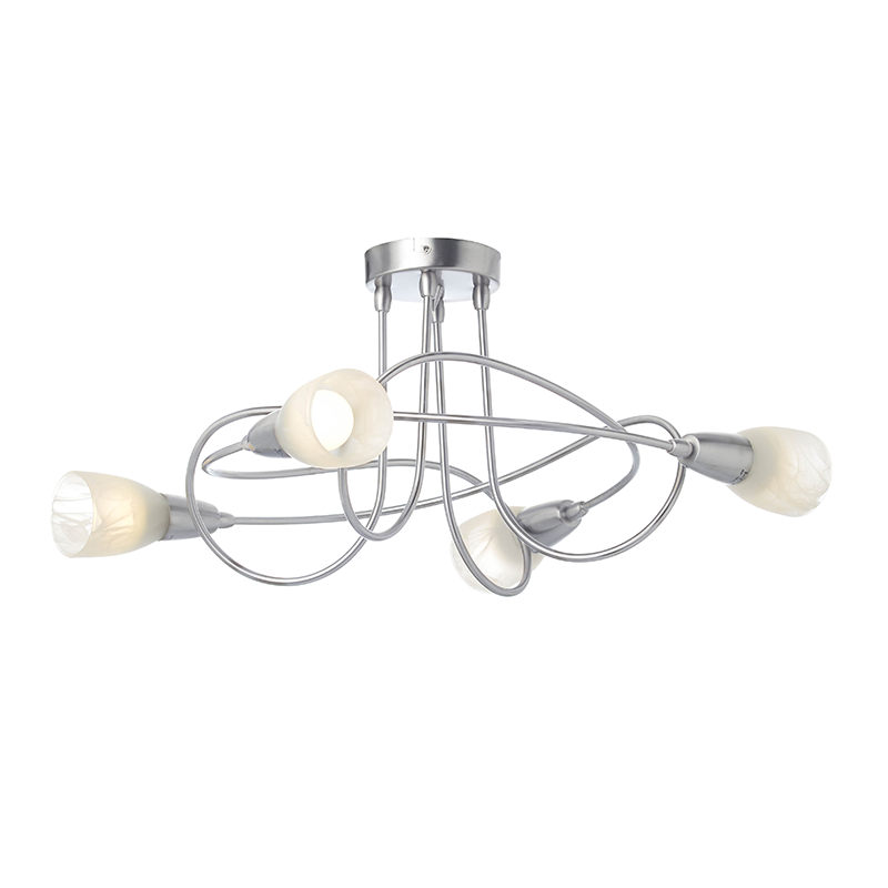 SPOT ΙΙΙΙ GLASS BRASS 4Χ40W E14 KAMET MC542GAB4