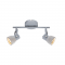 WALL MOUNTED LUMINAIRE 2xGU10 METALLIC CEMENT+METAL 30x11xΗ18CM PEPPER MC171152