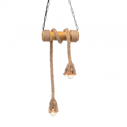PENDANT 2XE27 BAMBOO+ROPE 11Χ30ΧΗ160CM max. MERLIN 932302BBR