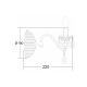 WALL LAMP 1X40W E14 ACRYLIC TRANSPARENT PEGASUS SF63991W WALL LAMP 1X40W E14 ACRYLIC TRANSPARENT PEGASUS SF63991W
